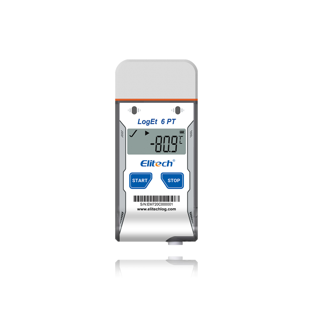 Loget-6K PT 드라이아이스 극저온 일회용 온도기록계