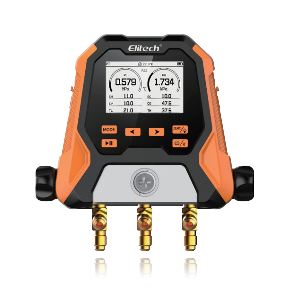 MS-810 무선 디지털 매니폴드 게이지 3밸브