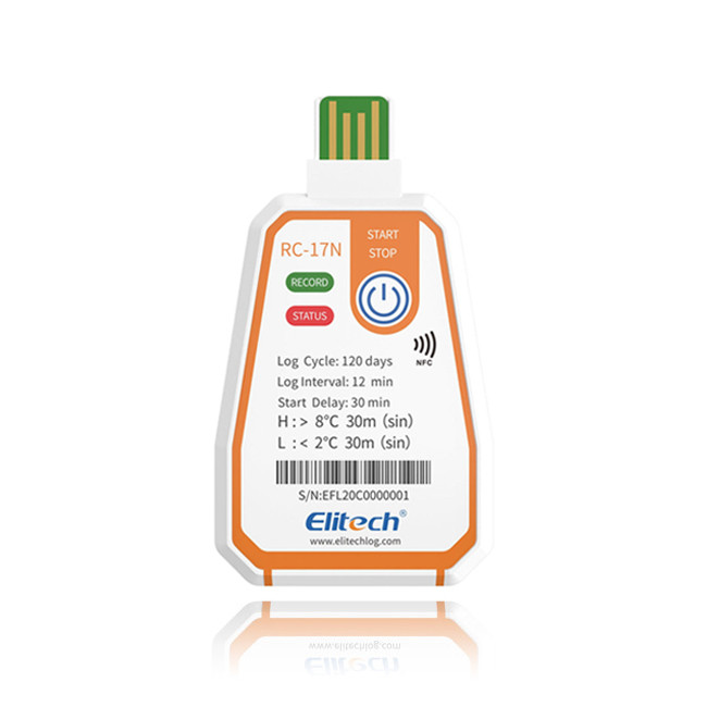RC-17N NFC 일회용 온도기록계